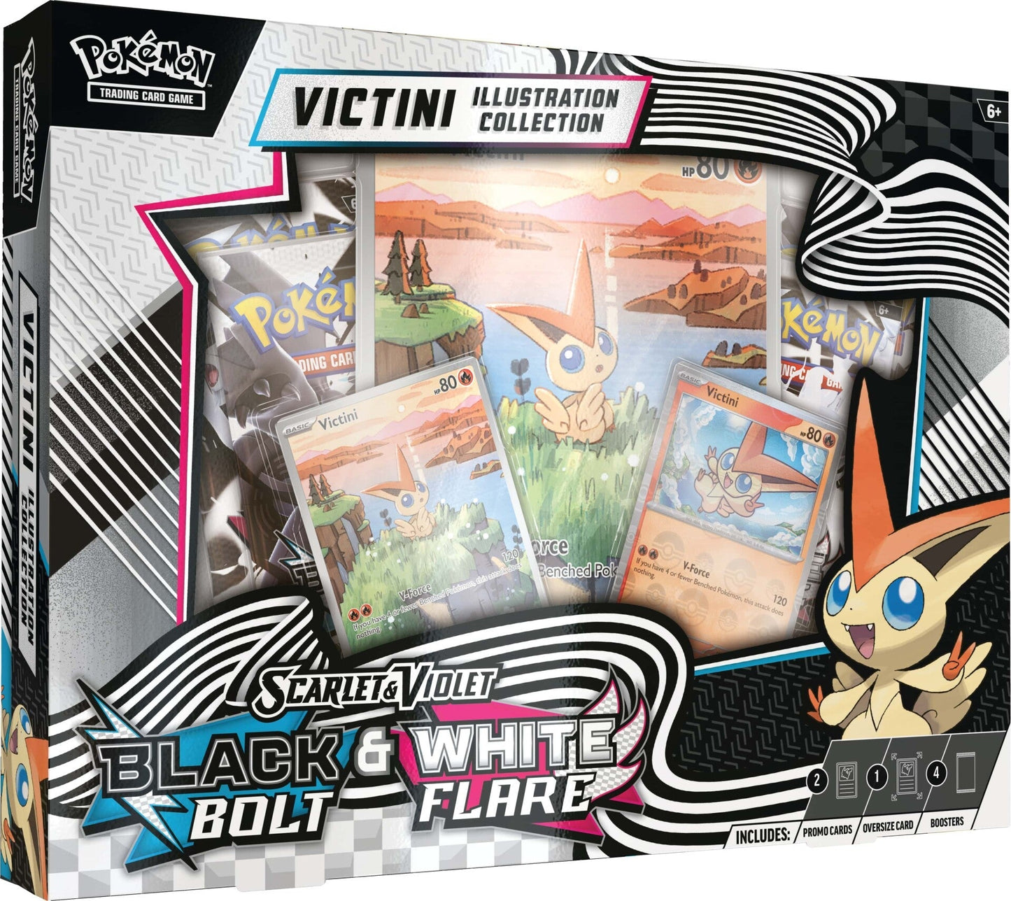 Victini Illustration Collection - Black Bolt &amp; White Flare (INGLÉS)