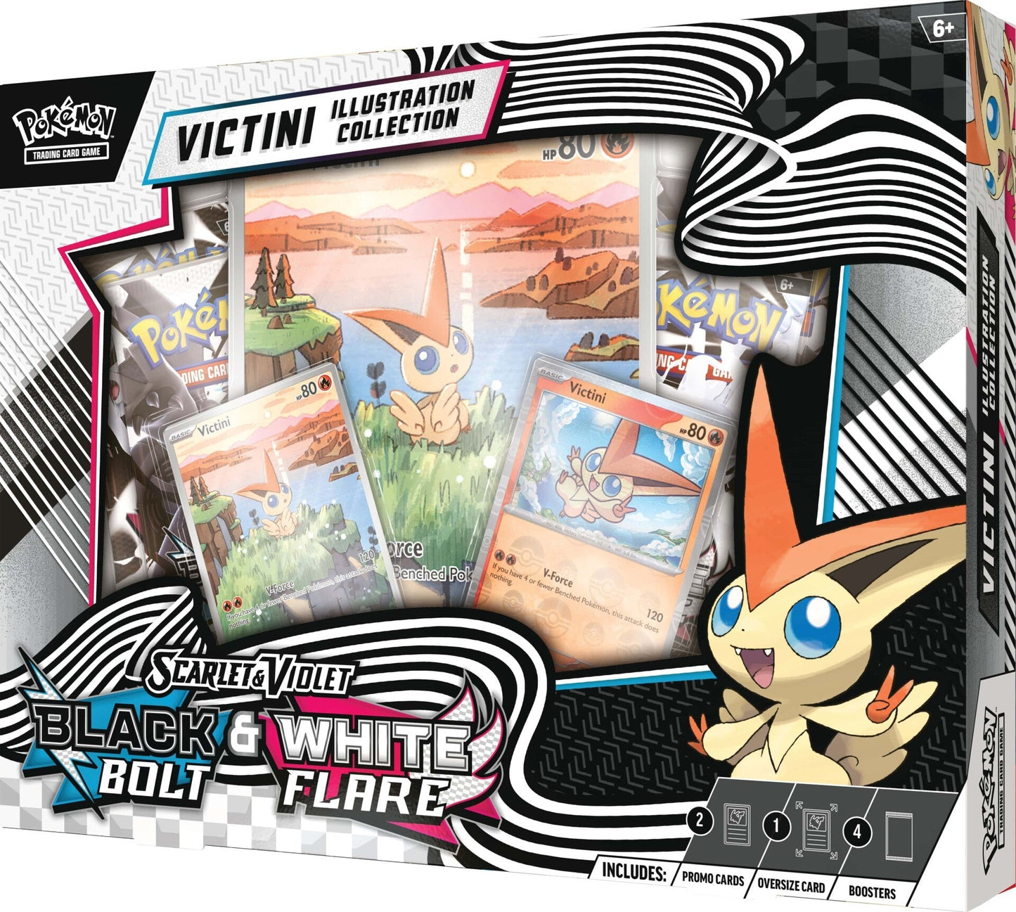 Victini Illustration Collection - Black Bolt &amp; White Flare (INGLÉS)